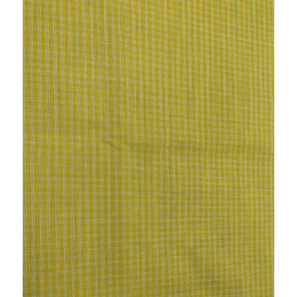 Yellow Gingham Cotton Fabric 1/2 Yard 44" Wide Material Quilting - Picture 1 of 5
